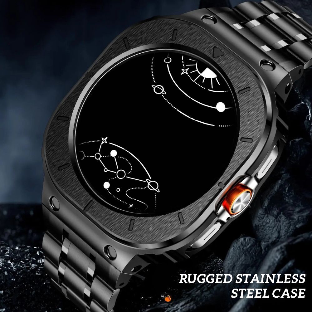 Laudo Stainless Steel Band With Case for Galaxy Watch Ultran - Astra Straps