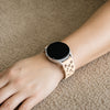 Acervus Silikon Galaxy Armband Mit Graviertem Pfotenmotiv