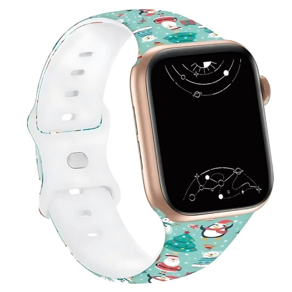 Niveus Festliches Weihnachts Silikon Armband