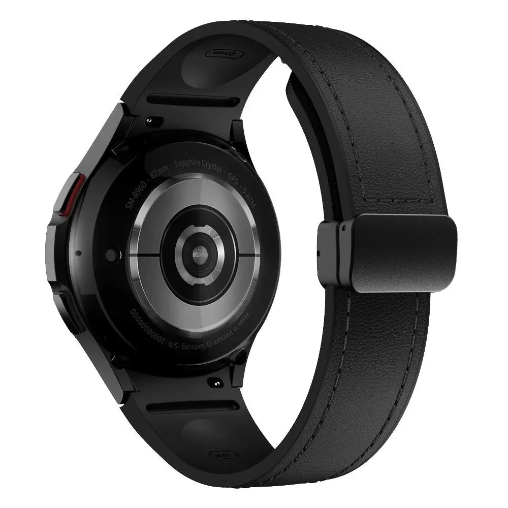 Plurimi Genuine Leather And Silicone Galaxy Band - Astra Straps
