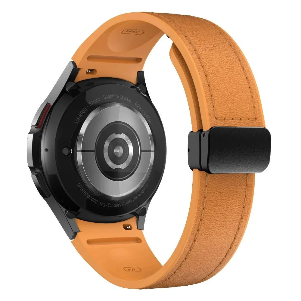 Plurimi Genuine Leather And Silicone Galaxy Band - Astra Straps
