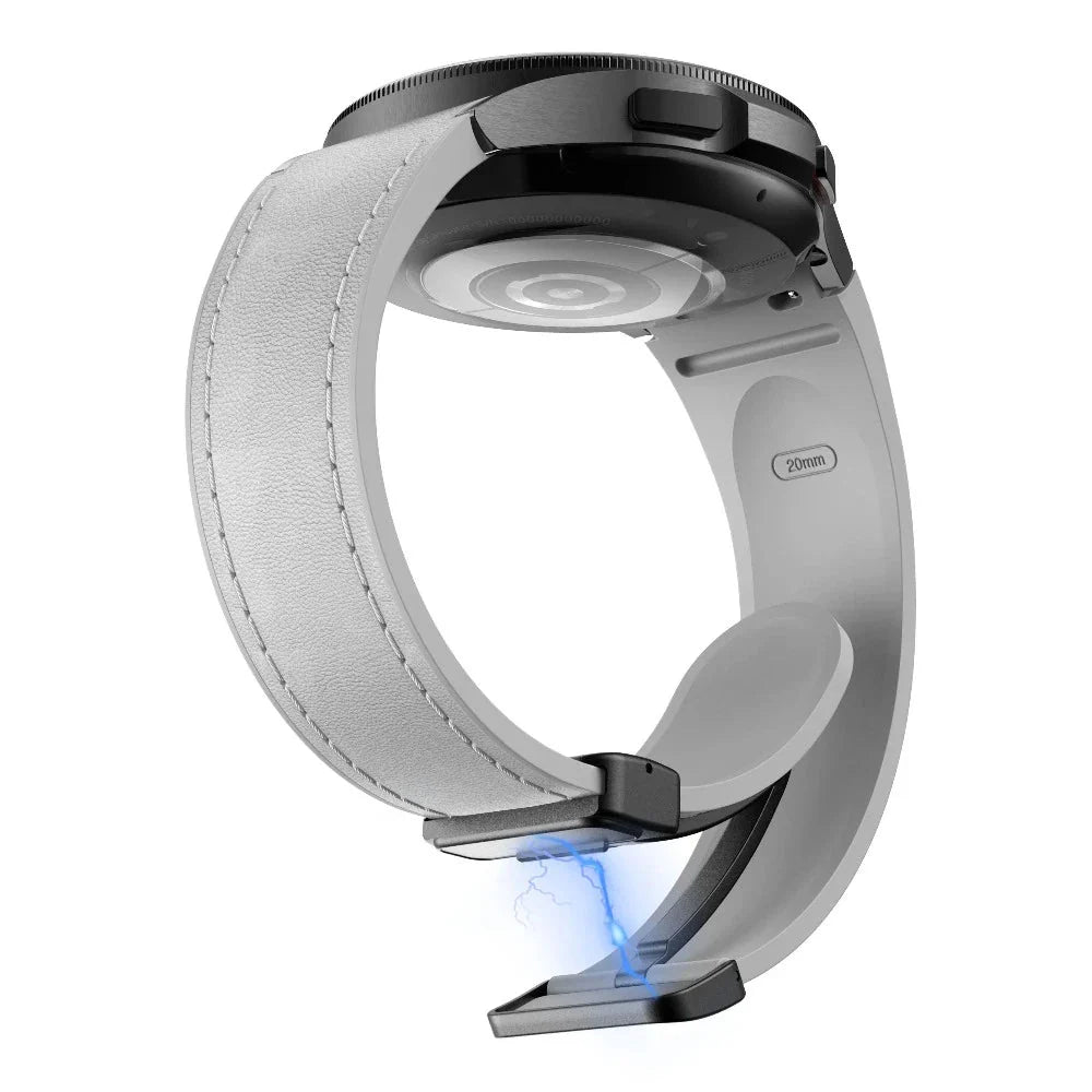 Plurimi Genuine Leather And Silicone Galaxy Band - Astra Straps