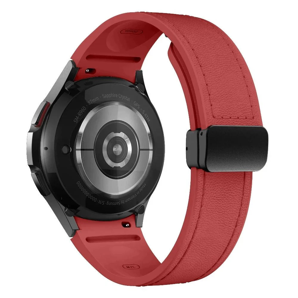 Plurimi Genuine Leather And Silicone Galaxy Band - Astra Straps