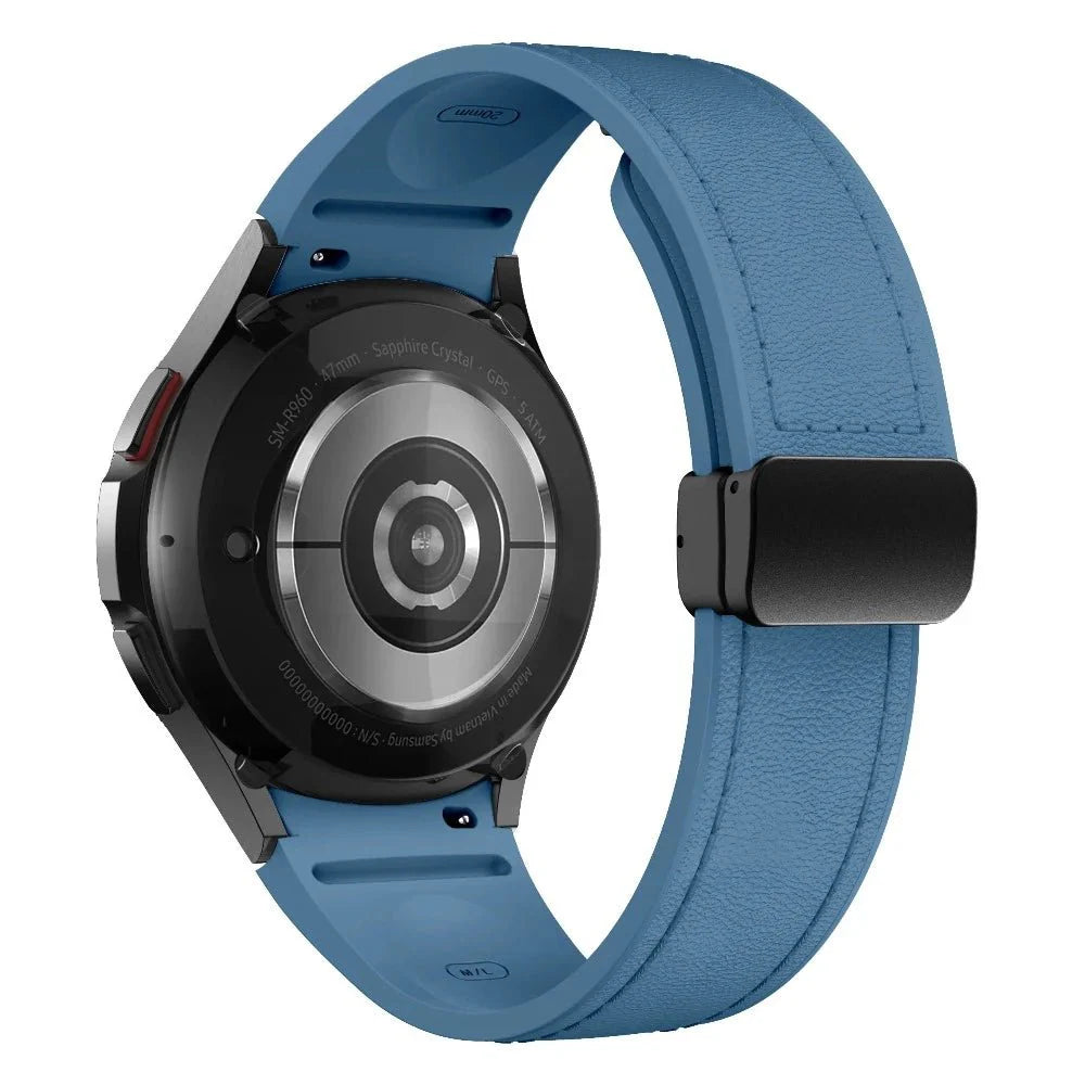 Plurimi Genuine Leather And Silicone Galaxy Band - Astra Straps