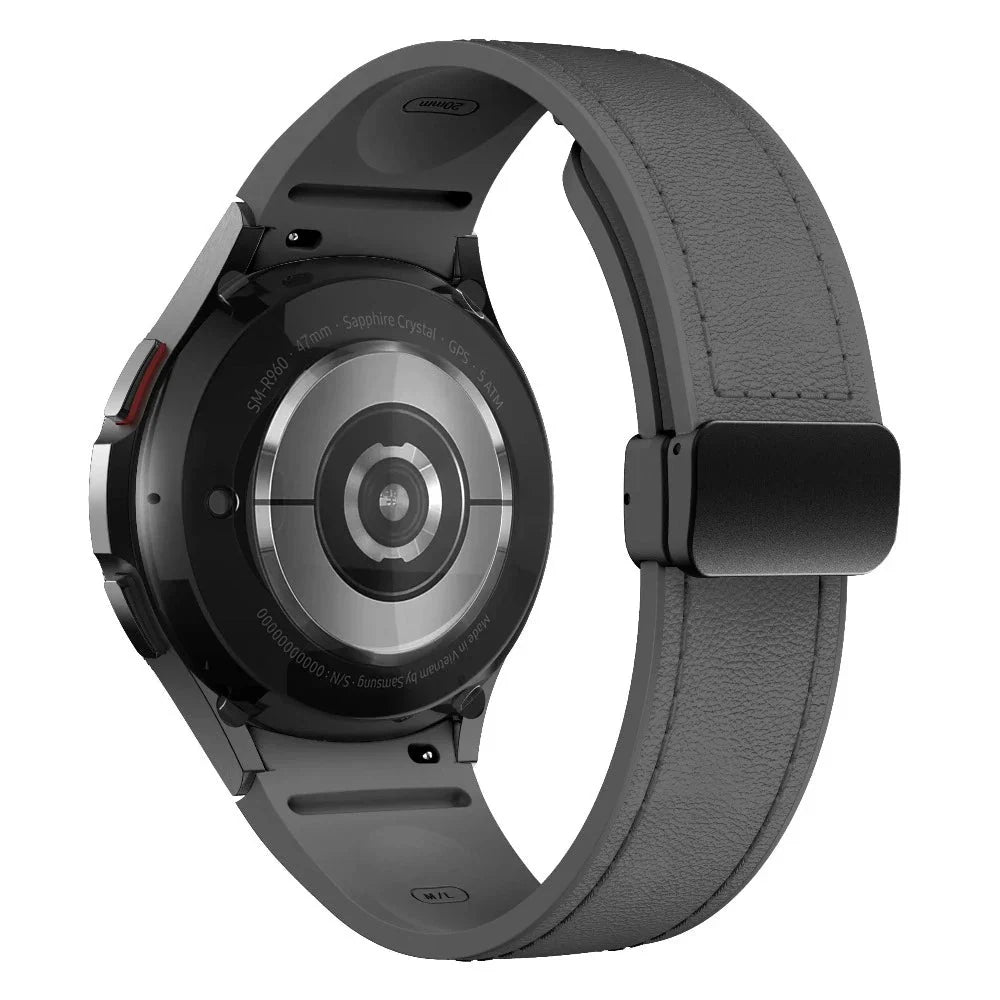 Plurimi Genuine Leather And Silicone Galaxy Band - Astra Straps