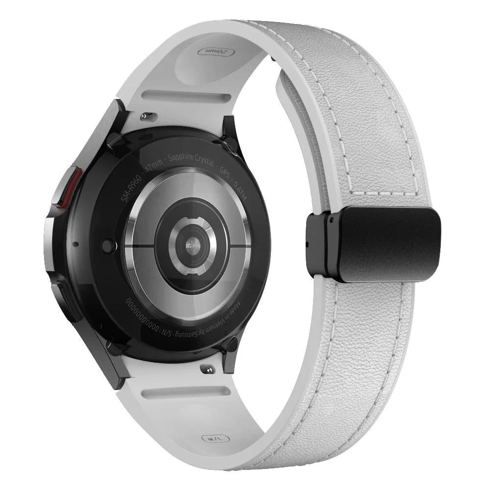Plurimi Genuine Leather And Silicone Galaxy Band - Astra Straps
