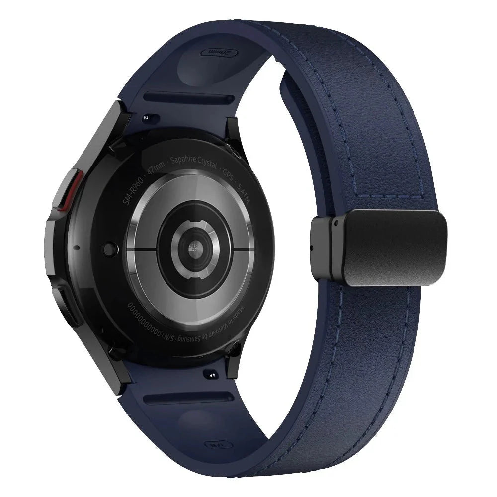 Plurimi Genuine Leather And Silicone Galaxy Band - Astra Straps
