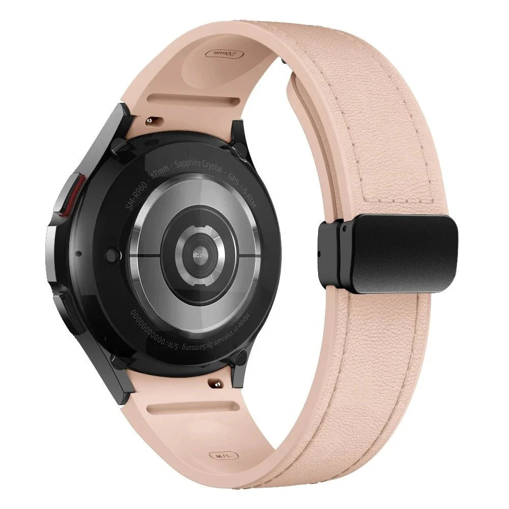 Plurimi Genuine Leather And Silicone Galaxy Band - Astra Straps