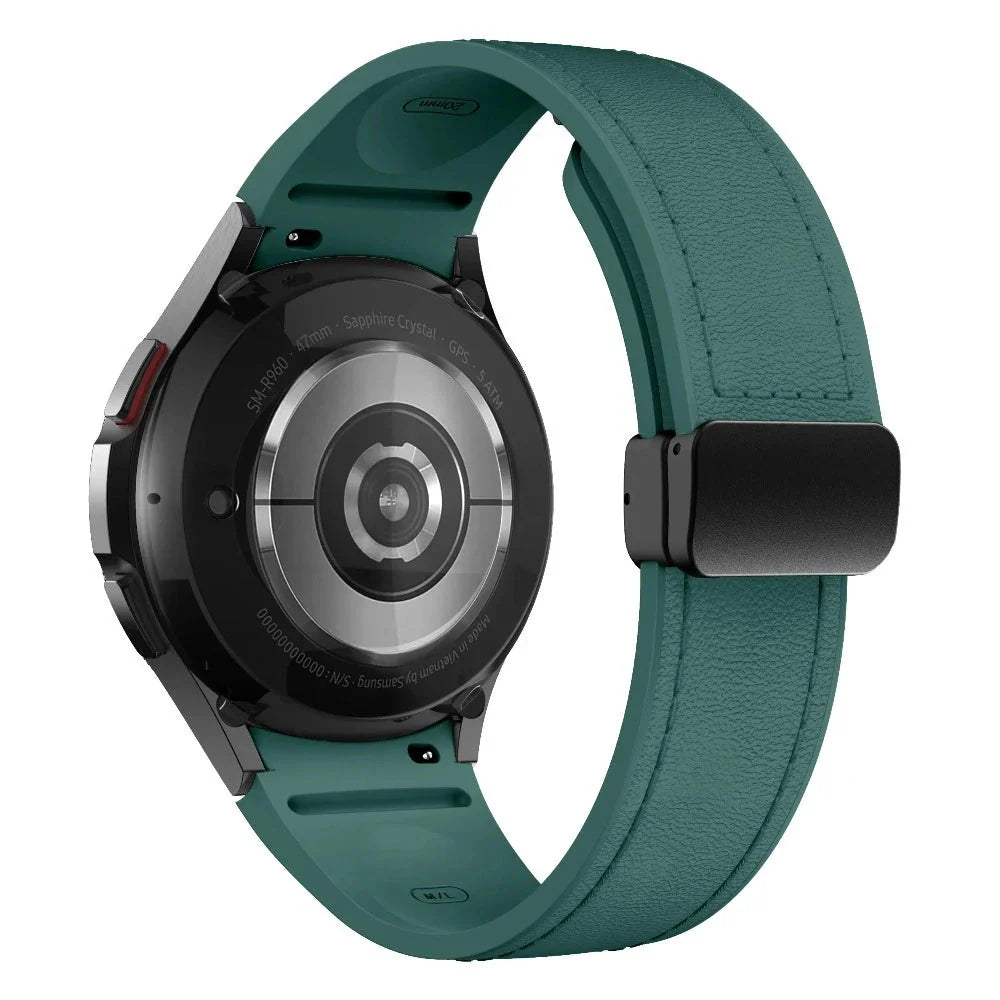 Plurimi Genuine Leather And Silicone Galaxy Band - Astra Straps