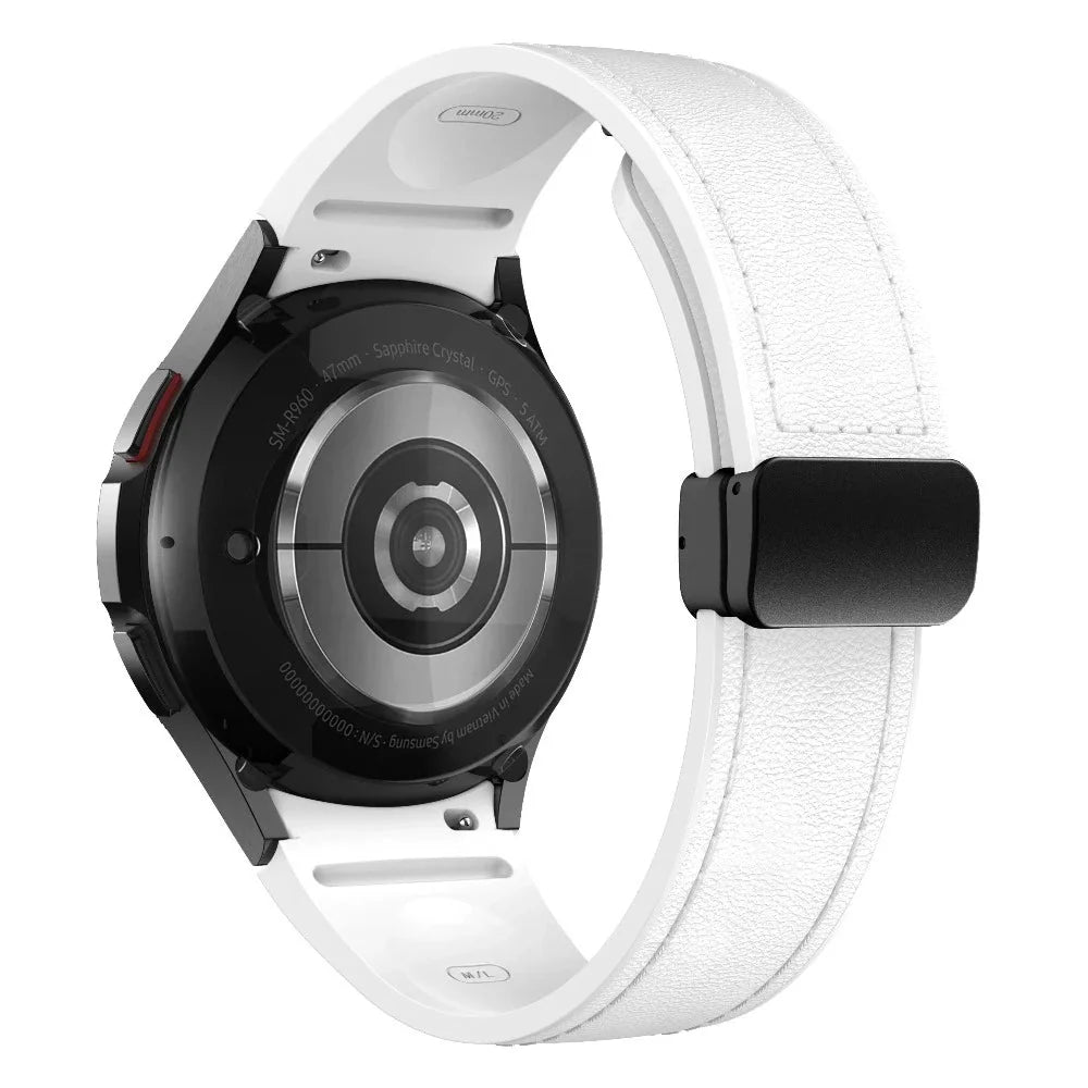 Plurimi Genuine Leather And Silicone Galaxy Band - Astra Straps