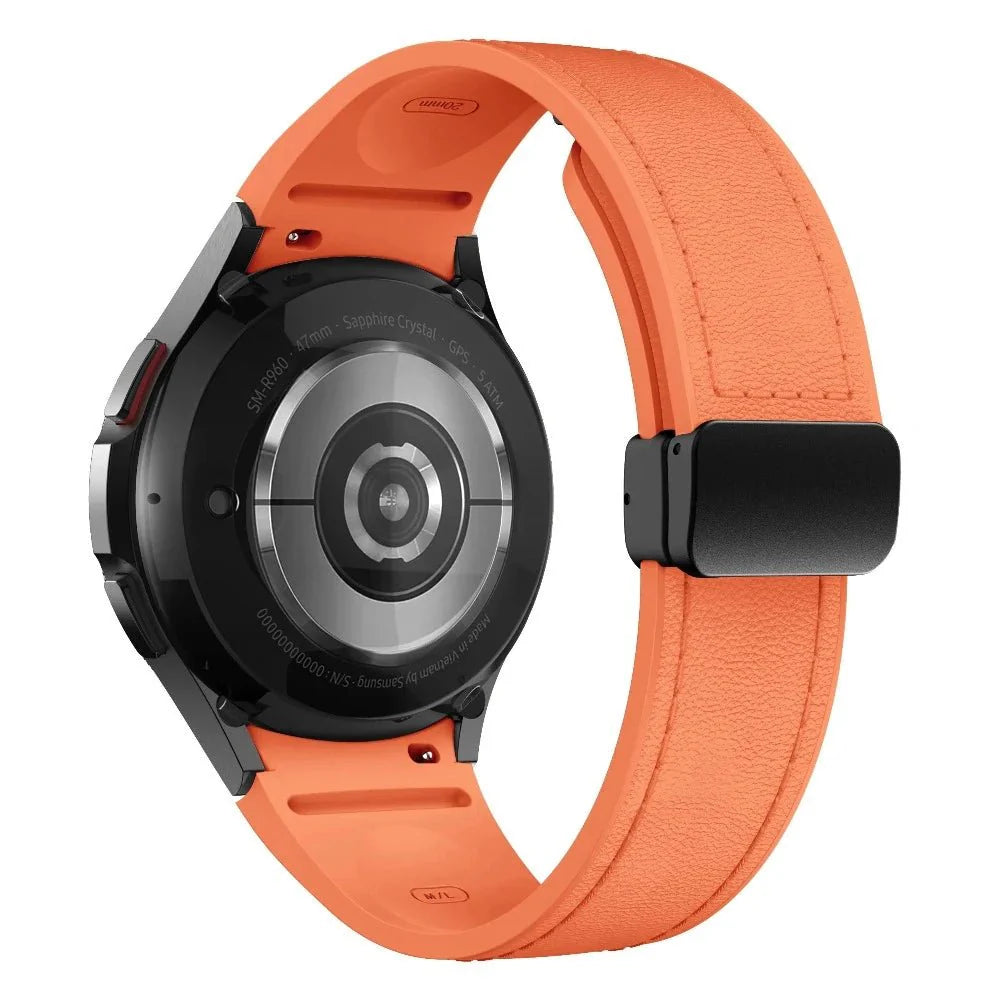 Plurimi Genuine Leather And Silicone Galaxy Band - Astra Straps