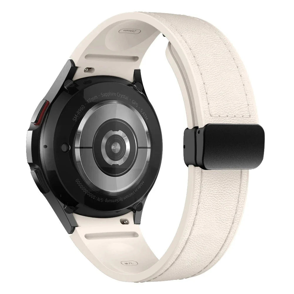 Plurimi Genuine Leather And Silicone Galaxy Band - Astra Straps