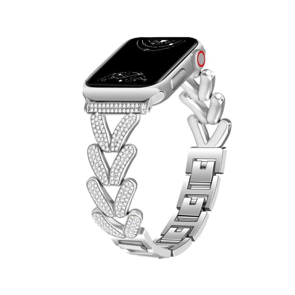 Polleo Diamond Bedazzled Luxus Stahl Armband