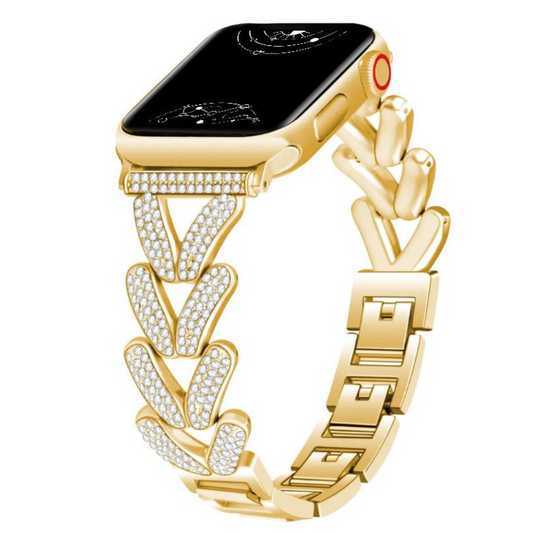 Polleo Diamond Bedazzled Luxus Stahl Armband