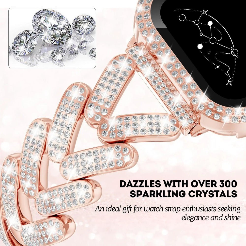 Polleo Diamond Bedazzled Luxus Stahl Armband