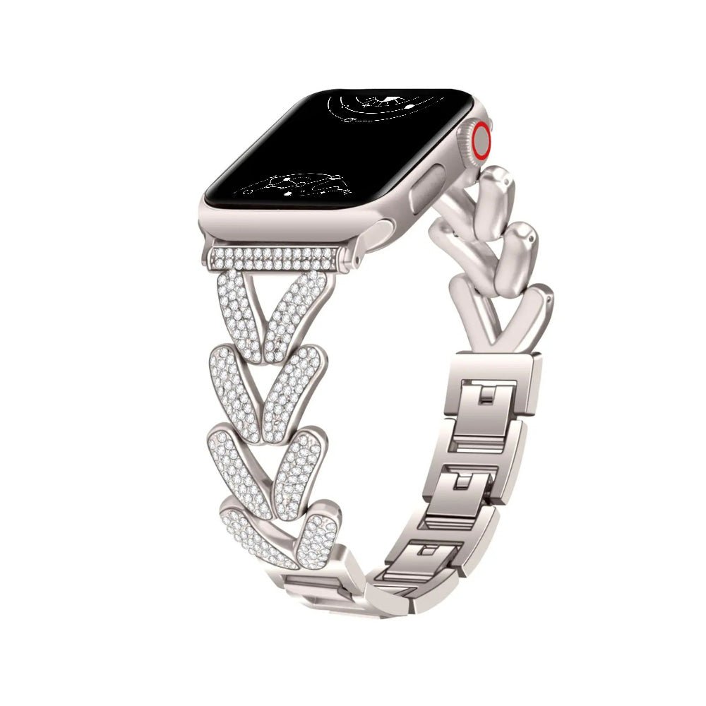 Polleo Diamond Bedazzled Luxus Stahl Armband