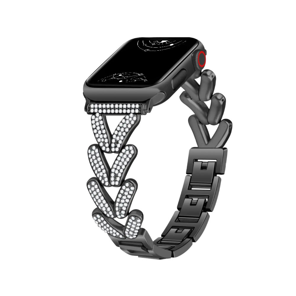 Polleo Diamond Bedazzled Luxus Stahl Armband