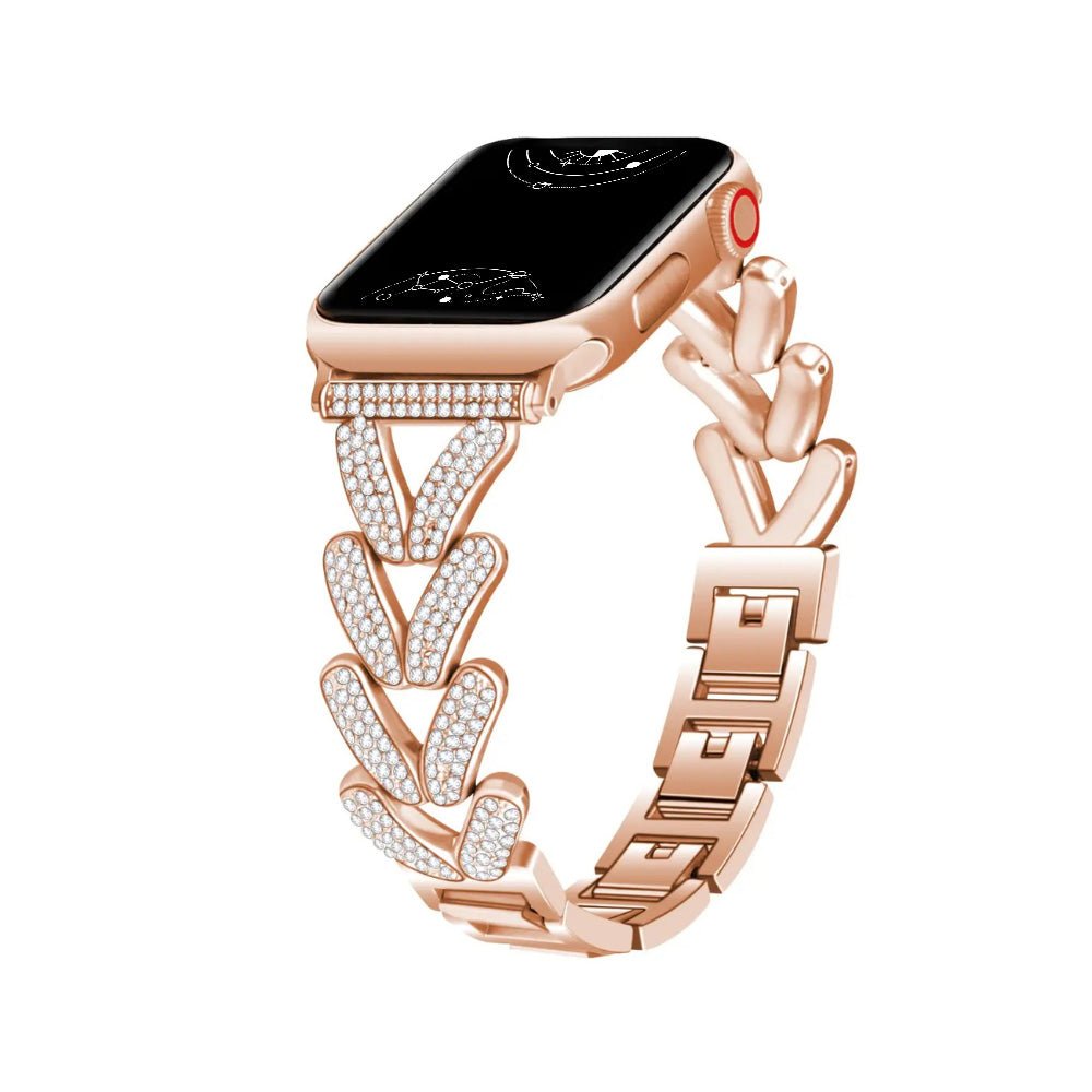 Polleo Diamond Bedazzled Luxus Stahl Armband