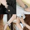 Polleo Diamond Bedazzled Luxus Stahl Armband