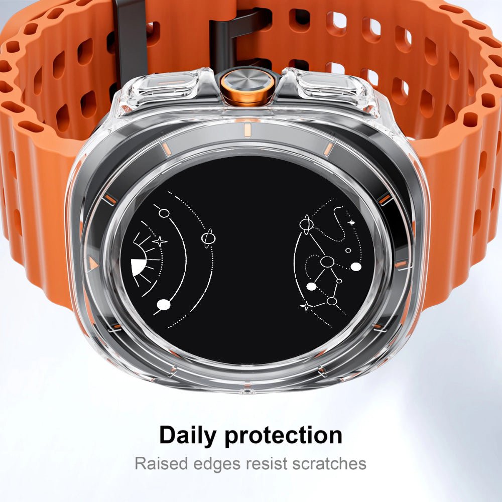 Puchre-Schutzhülle mit Glas-Displayschutz für Galaxy Watch Ultra