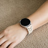 Acervus Silikon Galaxy Armband Mit Graviertem Pfotenmotiv