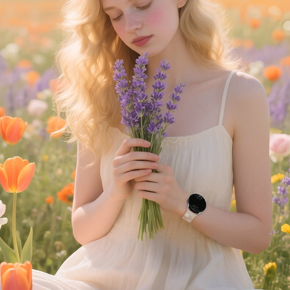 Teneo Engraved Floral Silicone Galaxy Band - Astra Straps