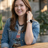Teneo Graviertes Blumen Silikon Galaxy Armband