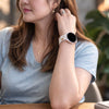Teneo Graviertes Blumen Silikon Galaxy Armband