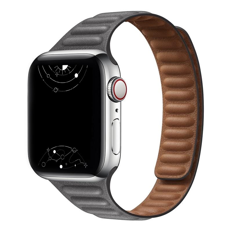 Vistel Slim Leather Link Band - Astra Straps