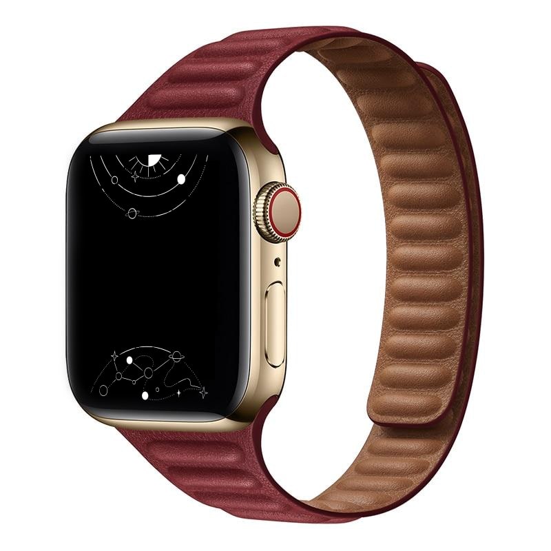 Vistel Slim Leather Link Band - Astra Straps