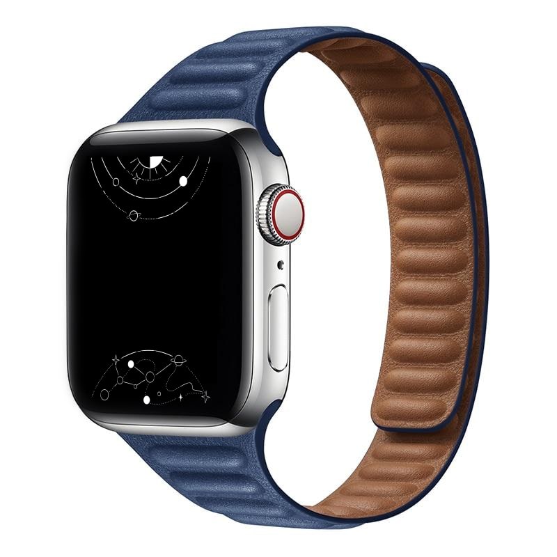Vistel Slim Leather Link Band - Astra Straps