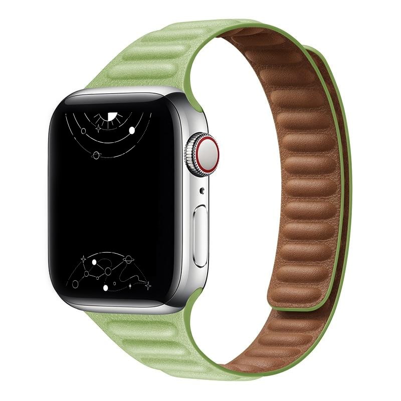 Vistel Slim Leather Link Band - Astra Straps