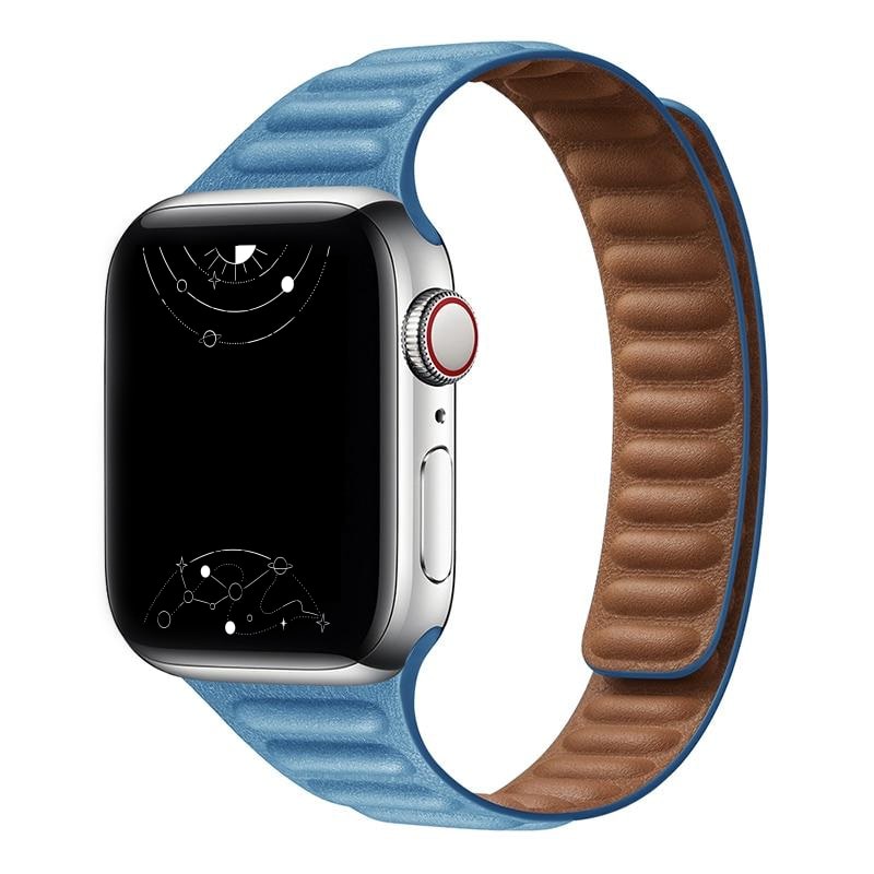 Vistel Slim Leather Link Band - Astra Straps