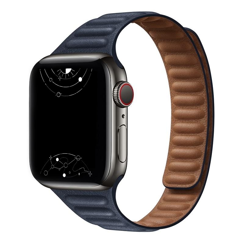 Vistel Slim Leather Link Band - Astra Straps