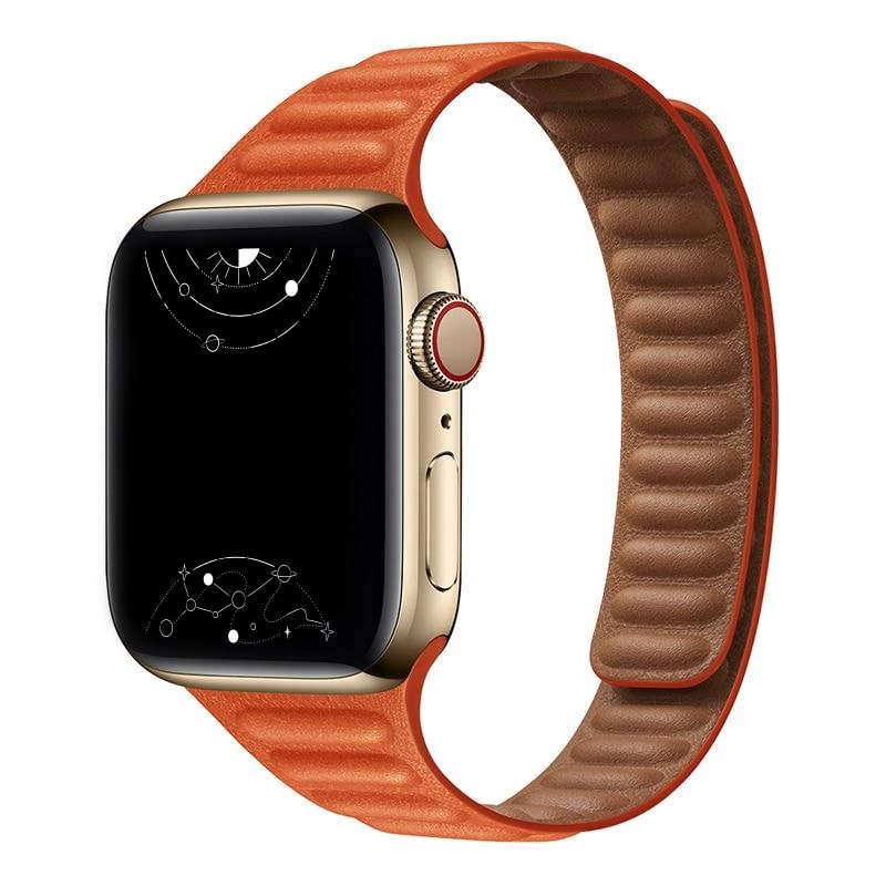 Vistel Slim Leather Link Band - Astra Straps