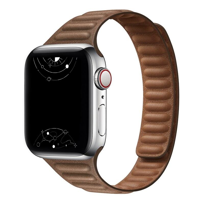 Vistel Slim Leather Link Band - Astra Straps