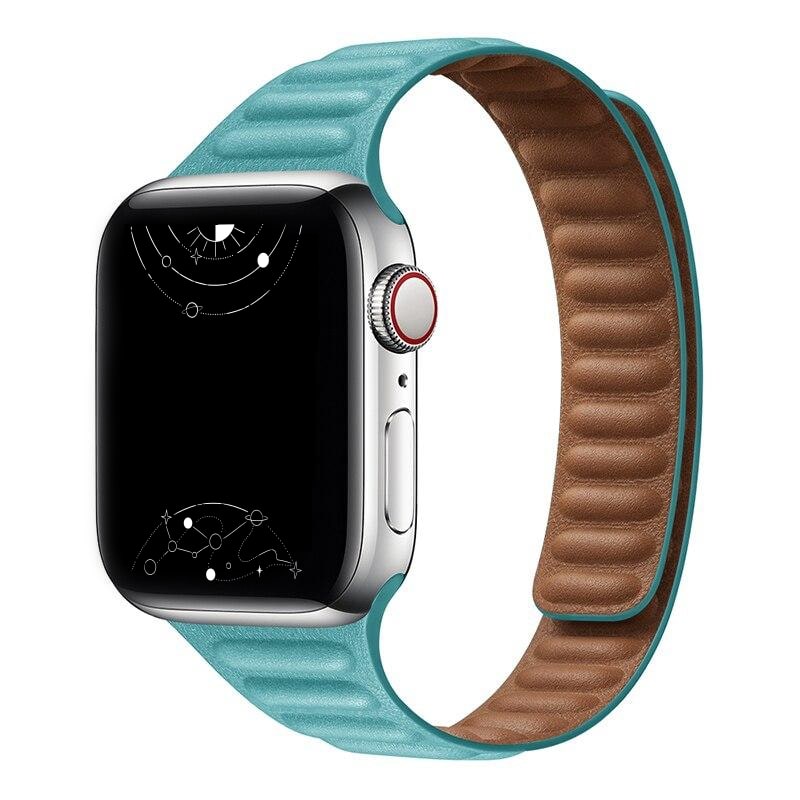 Vistel Slim Leather Link Band - Astra Straps