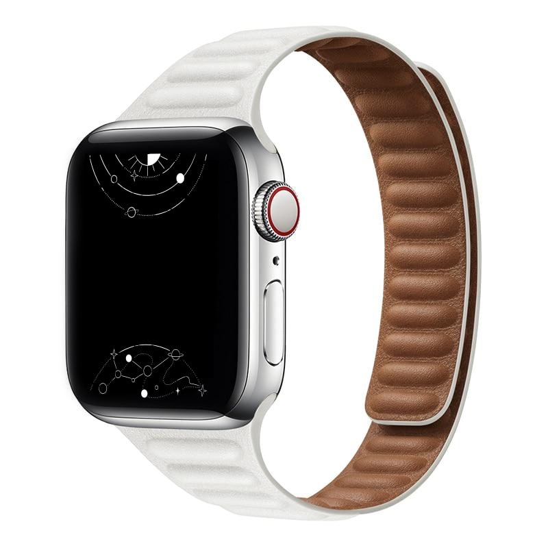 Vistel Slim Leather Link Band - Astra Straps