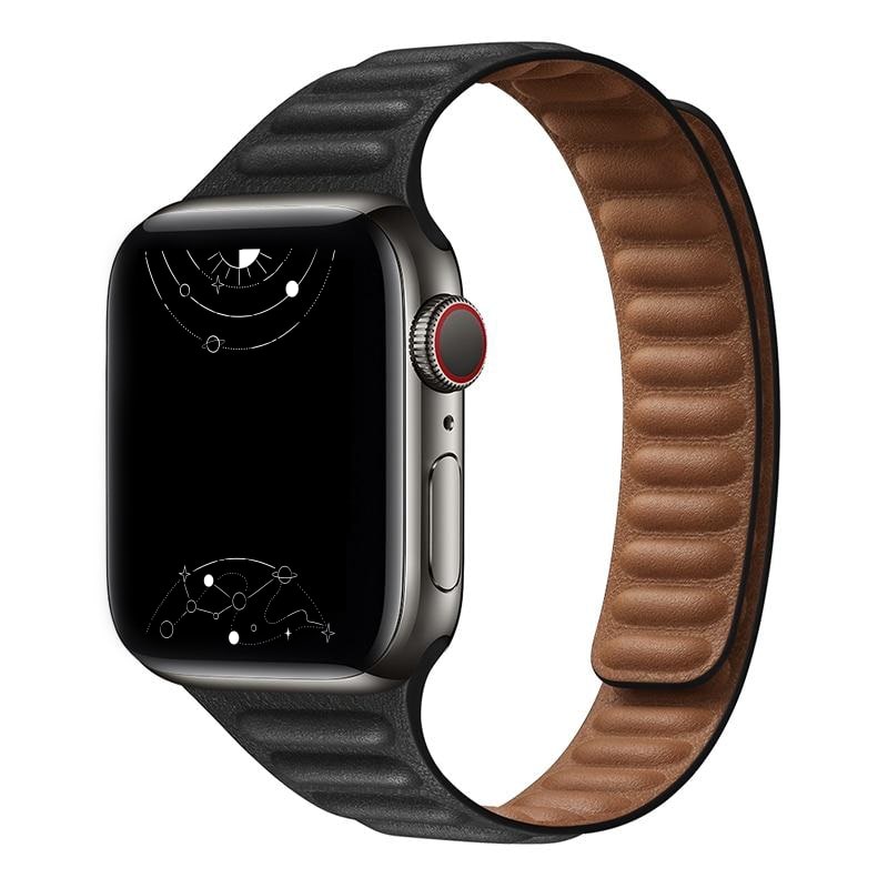 Vistel Slim Leather Link Band - Astra Straps