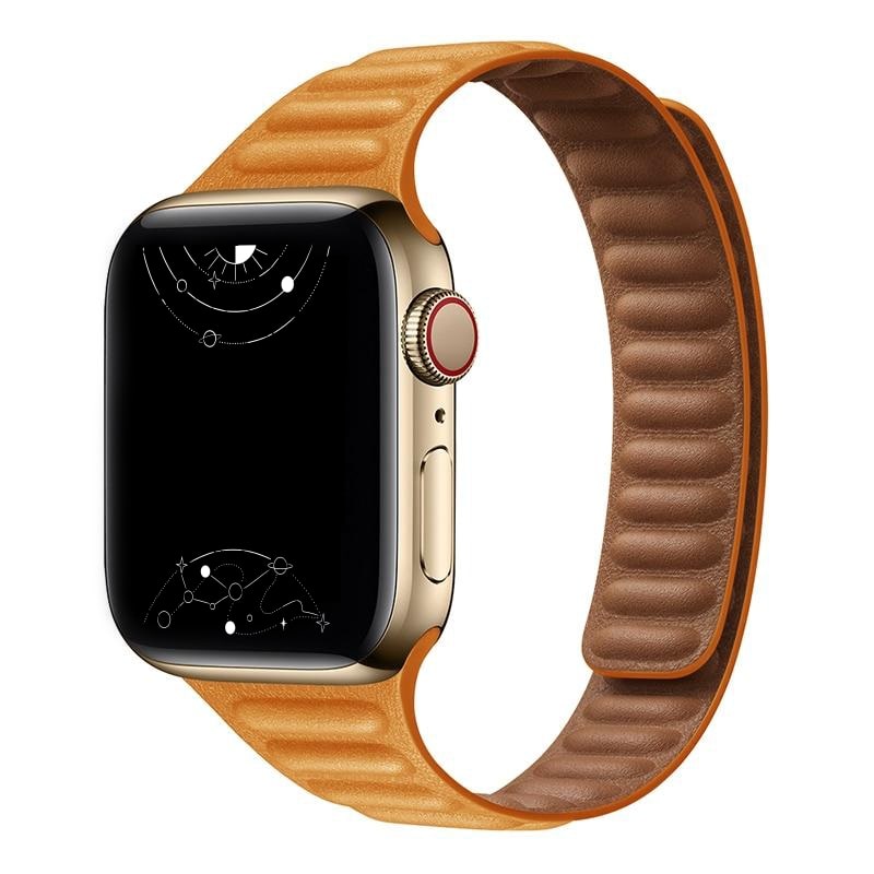 Vistel Slim Leather Link Band - Astra Straps
